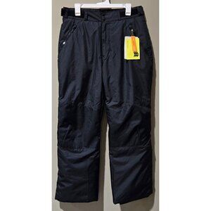 All in Motion Men's Adjustable Waist Cold Weather Black Snow Pants